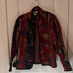 Coldwater Creek Colorful Geometric Blazer